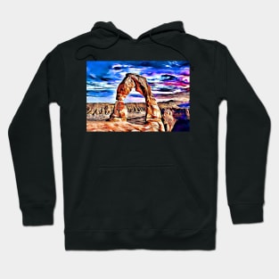 Arches National Park Utah Delicate Arch Landscape Hoodie